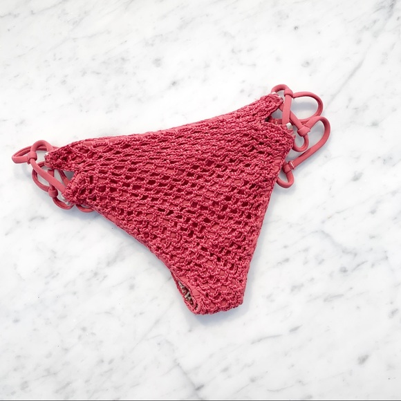 New Acacia Swim Crochet Nusa Bottom Lychee - Picture 2 of 2
